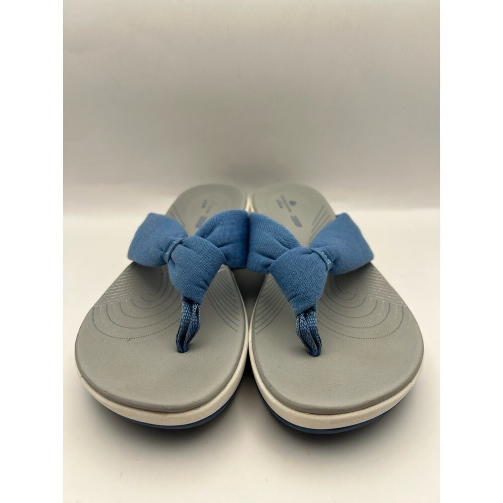 Clarks Arla Glison Blue Flip Flops Women Size 7 - Picture 5 of 9